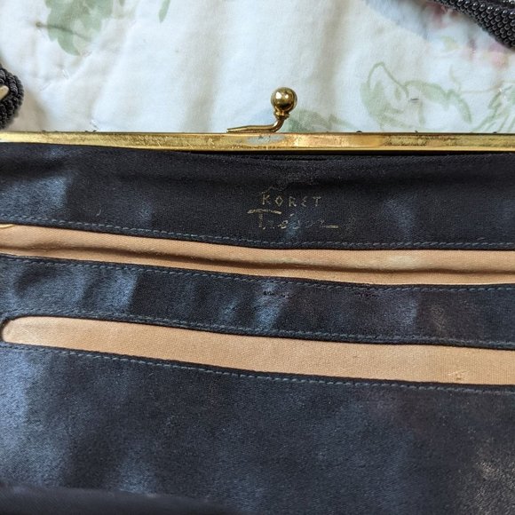 Koret Tresor vintage beaded bag with coin pouch on chain - Picture 3 of 8